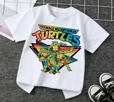 Nickelodeon "Teenage Mutant Ninja Turtles" Children's Cotton T-Shirt - Spring/Summer Soft and Comfortable Short-Sleeved Top - view 5