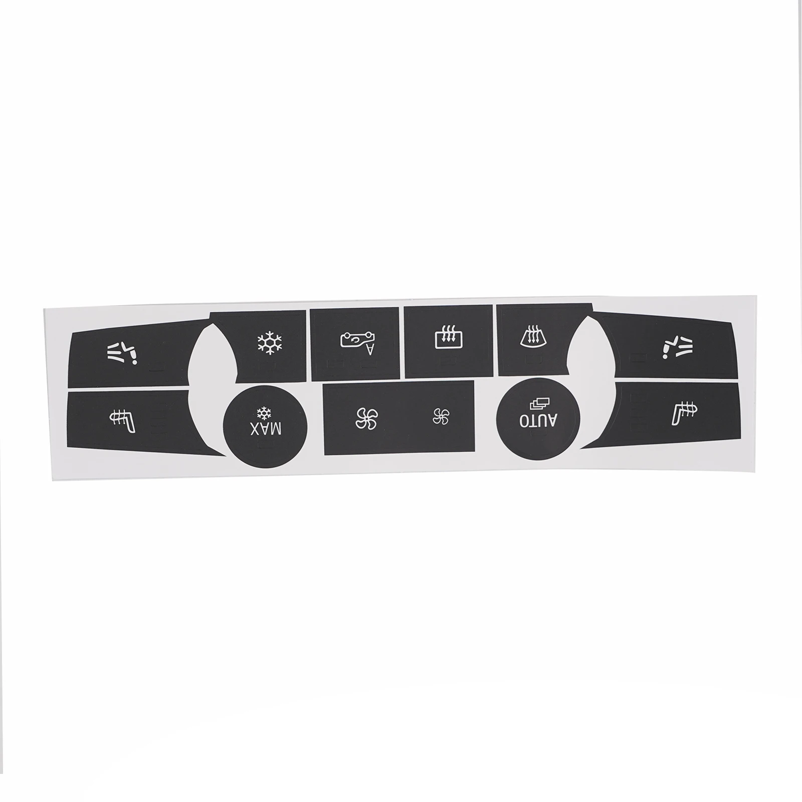 Button Knob Decal Button Knob Sticker Easy Application Secure Adhesion White Characters AC Button Repair Sticker
