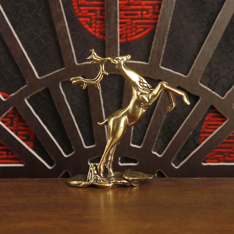 1/2Pcs brass ornament all the way Qingyun auspicious ornament desk ornament home desktop handicraft ornament