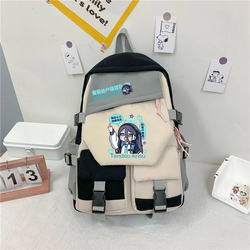 46×32×14cm Black Blue Green Red, Blue Archive, Student Kids Teens School Bags,Large Capacity Mochilas Anime Backpacks Girls Boys