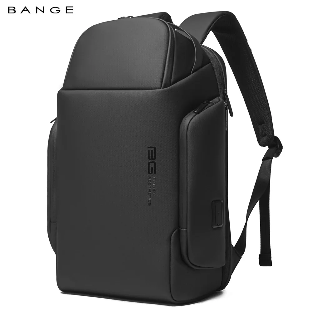 Bange Unique Men Backpack USB Charging Waterproof Laptop Backpack Oxford Male Business Bag 15.6 Inch Computer Notebook Backpacks