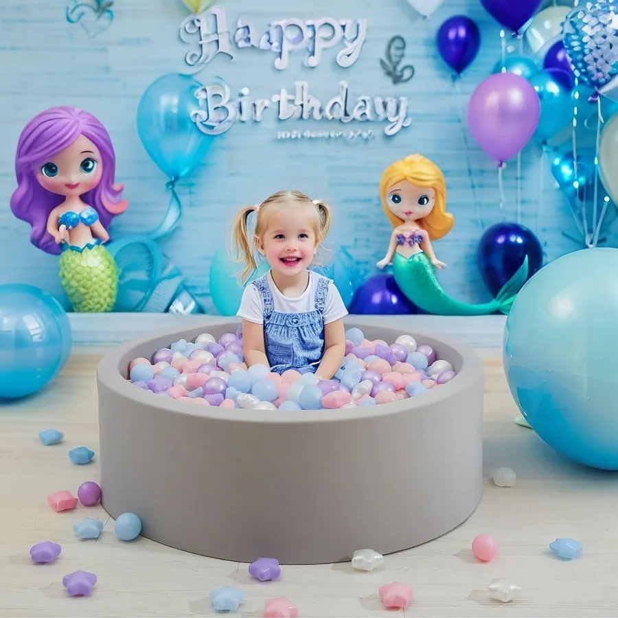 100 bolas para niños pequeños, sin ftalatos, sin BPA, no tóxicas, a prueba de aplastar, bolas de juego de plástico suave, tienda con forma para bebés y niños, juego de piscina