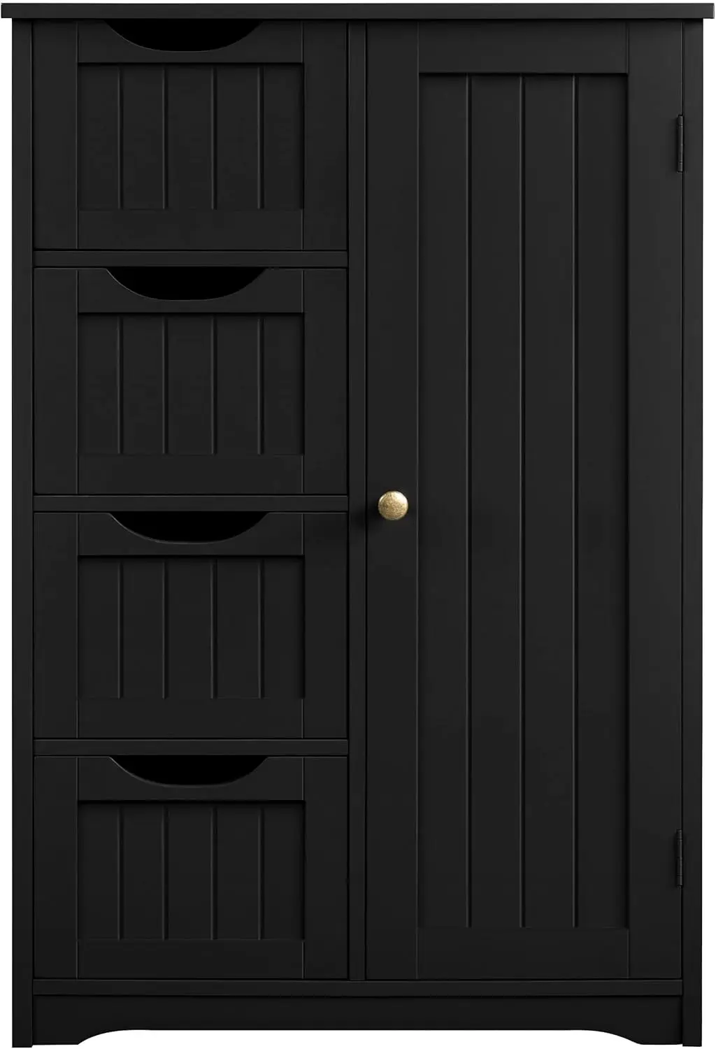 

Деревянный напольный шкаф-органайзер для ванной комнаты с 4 ящиками и 1 шкафом, отдельно стоящий шкаф для хранения в прихожей, консоль Ta