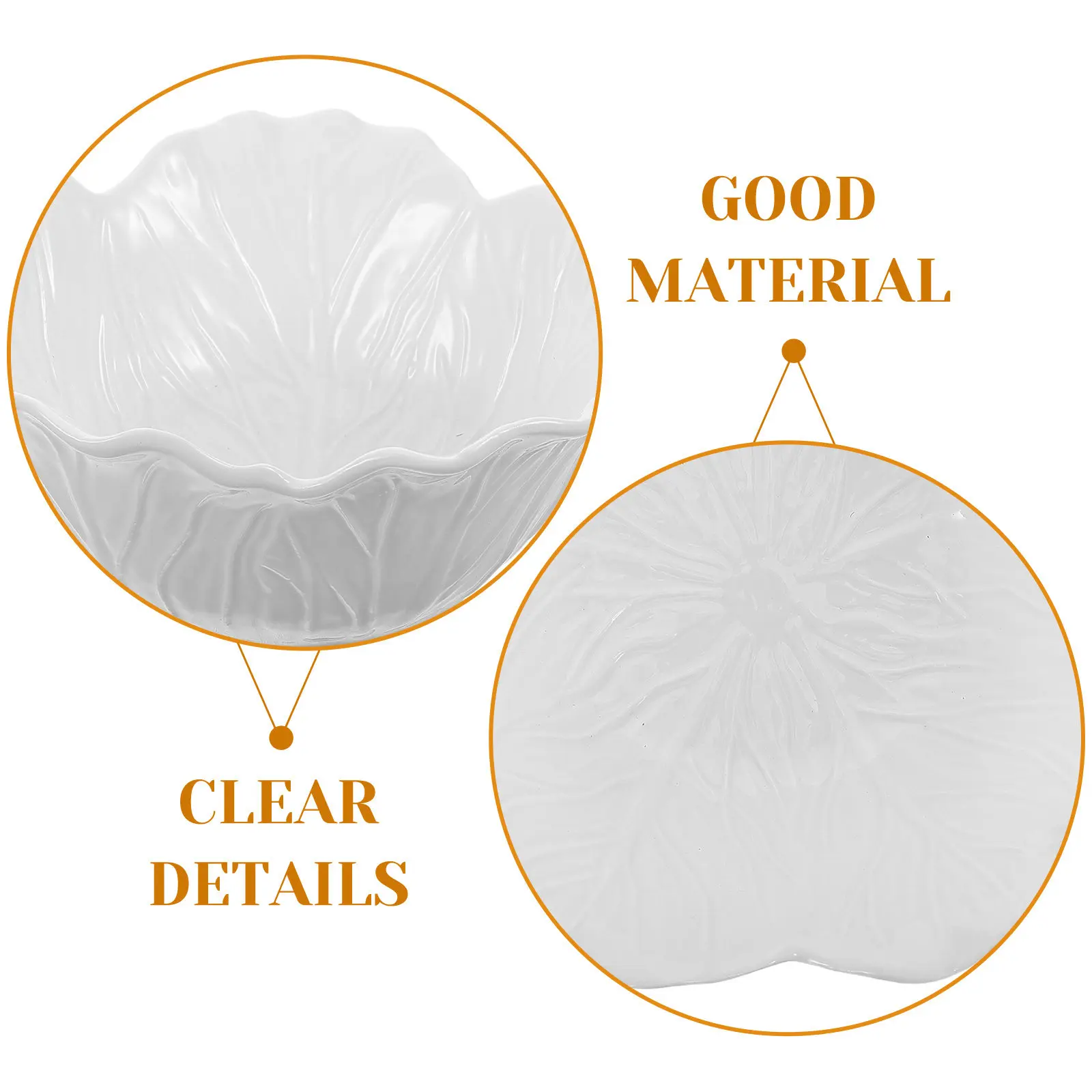 Premium Porcelain Decorative Bowl Elegant Flower Cabbage Relief Design Deep Structure for Breakfast Cereal Salad Appetizer Snack