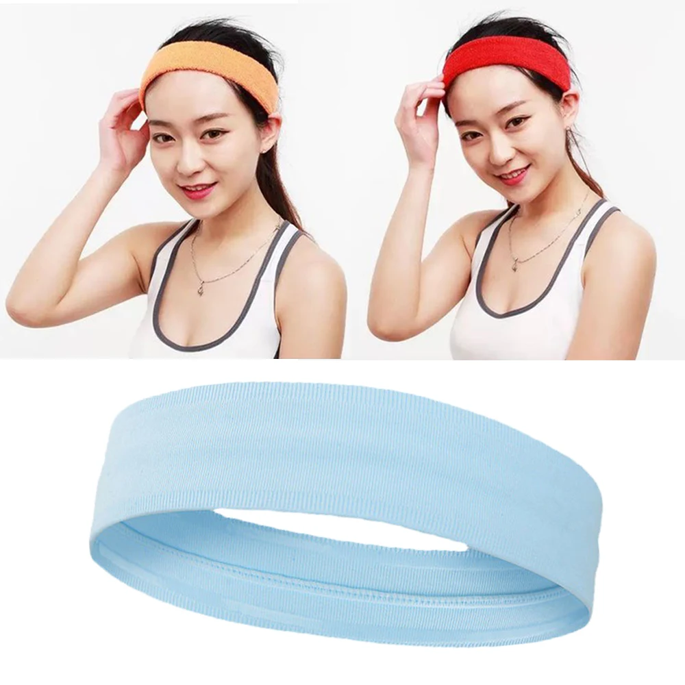 Hot Thin Women Men Sports Headband Silicone Forehead Protection Hair Band Non-Slip Sweatband Stretch Hairband Hair Accessories