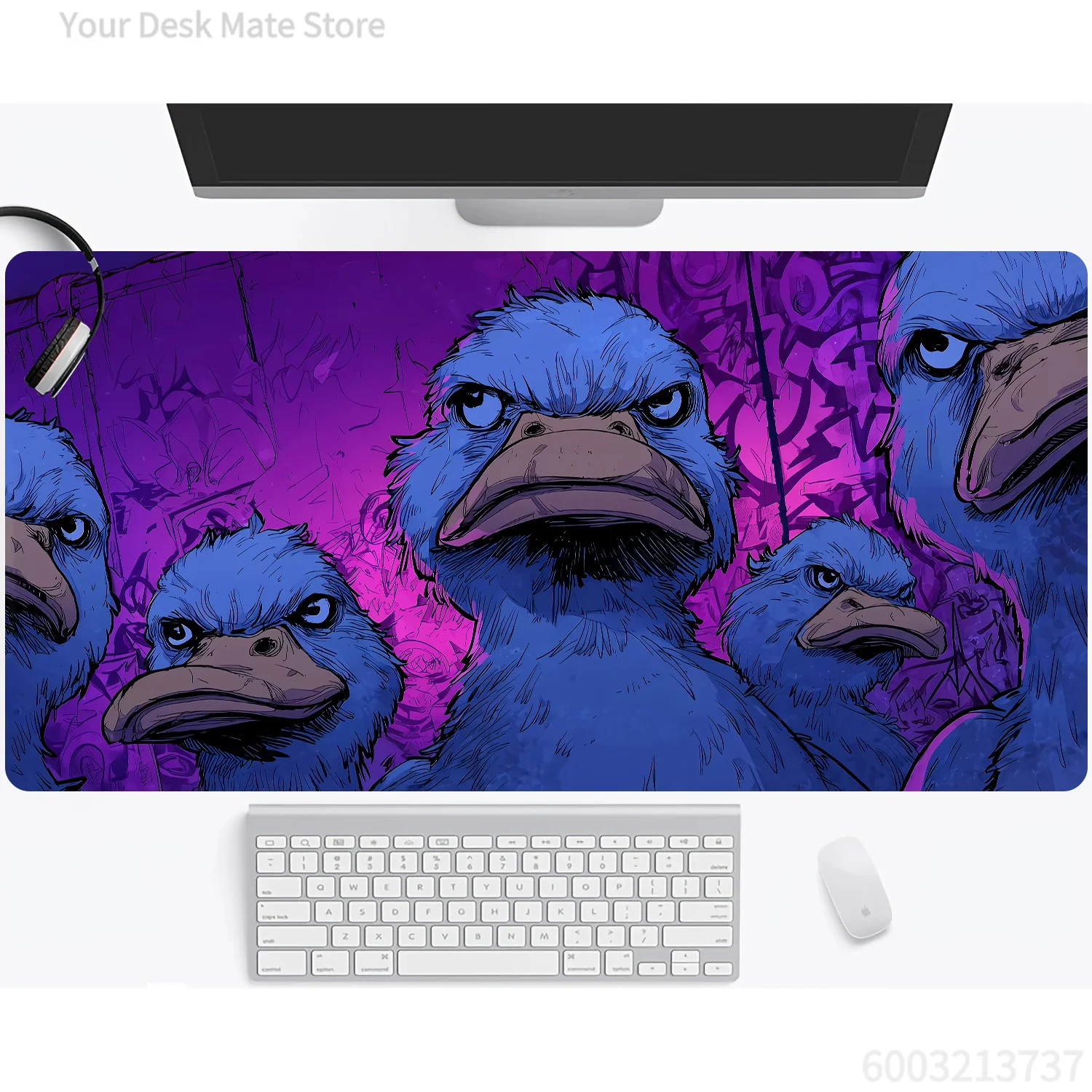 Fantasy Wizard Cat Mouse Pad Waterproof Non‑Slip Mage Black Cat Magic Crystal Orb Mystical Art Mousepad for Office Desktop