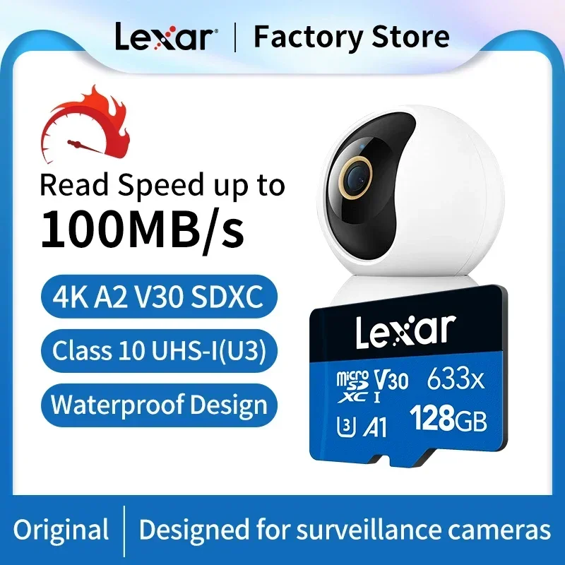 Lexar micro sd 128GB Original 32GB 64GB 256GB 512GB A1 A2 Class10 Memory Card SDXC UHS-I SD/TF Flash Card V30 4K for Phone