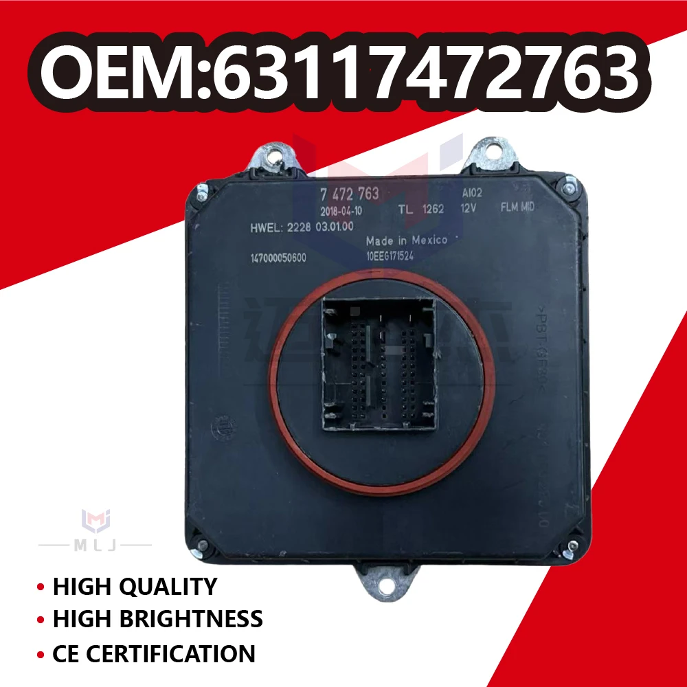 

63117472763 For BMW G30 F50 G31 530e 530ix 540dx 540ix DRL LED Headlamp Electronics Control Unit Module Car Accessories 7472763