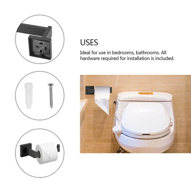 

1set Bathroom Square Rack Stand Caravan Toilet Paper Roll Holder Wall Mount Towel Rack Caravan Camper Accessories Storage Rack