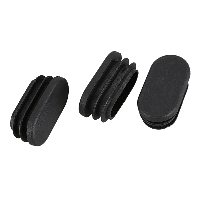 

ABPR-Oval Table Chair Leg Tube Pipe Insert End Cap 40Mm X 20Mm 100Pcs Black