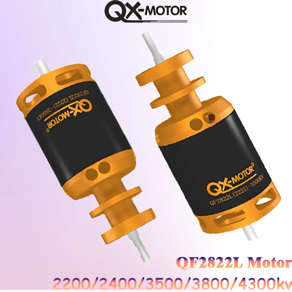 QX-Motor QF2822 Brushless Motor 2200KV 2400KV 3500KV 3800KV 4300KV For 64mm Ducted 12 Blades Fan For RC Airplane UAV