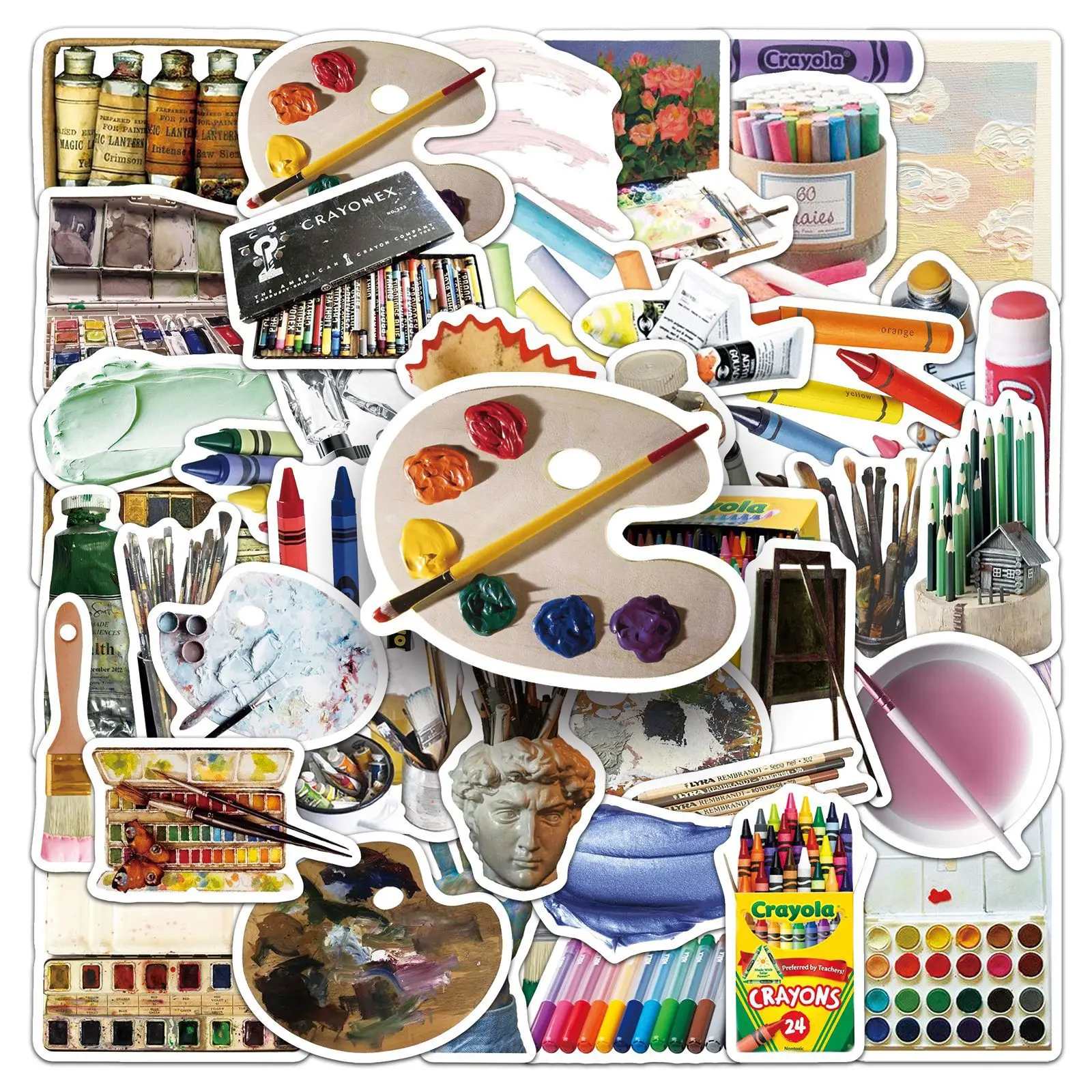 10/30/50PCS Kunst Graffiti Pinsel Bord Cartoon Nette Kreativität Aufkleber DIY Dekoration Wasserdicht Skateboard Notebook Graffiti spielzeug