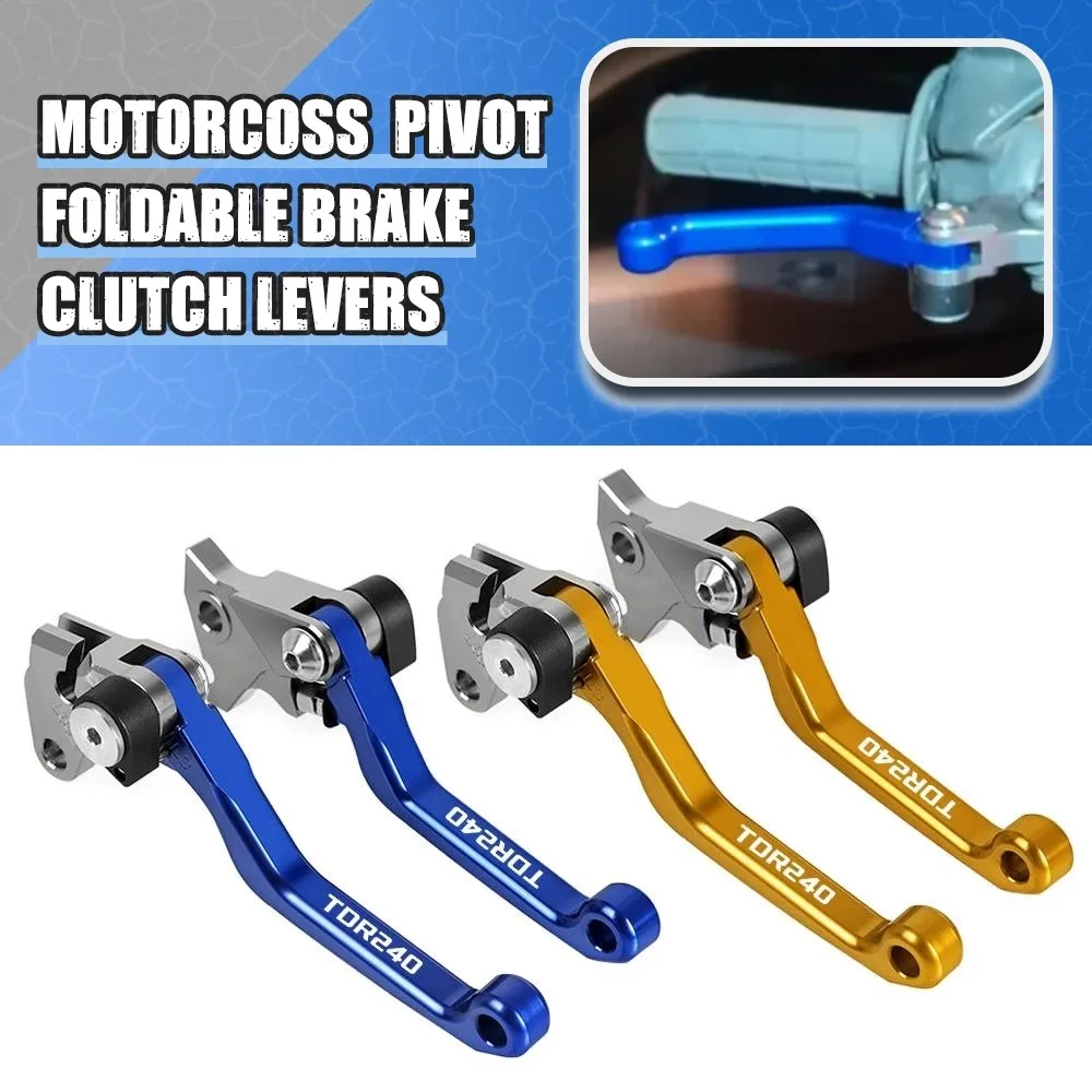 

Motorcycle Dirt Bike Handbrake Motocross dirt bike Pivot Handlebar Brake Clutch Levers FOR YAMAHA TDR240 TDR 240 1988 1989 1990