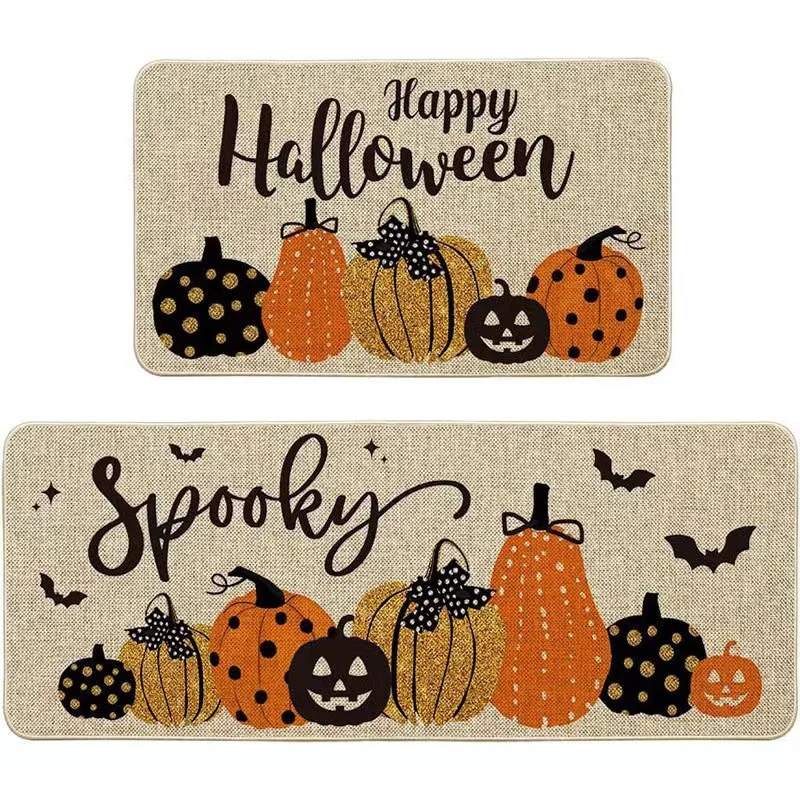 

1Pc Fun Fall Decoration Doormat Outdoor Entrance Autumn Seasonal Pumpkin Rug Welcome Floor Front Door Carpet for Home Farmhouse