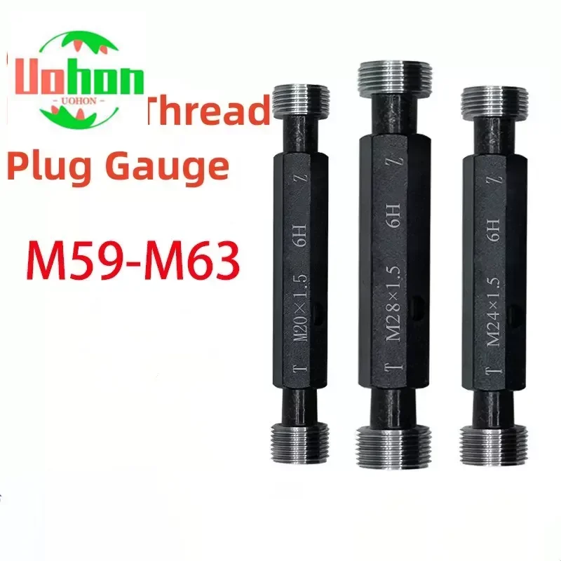 

1pcs M59-M63 Steel Mer-cury Gage Metric Fine Thread Plug Gauge High Quality wholesale 6H M59 M60 M61 M62 M63