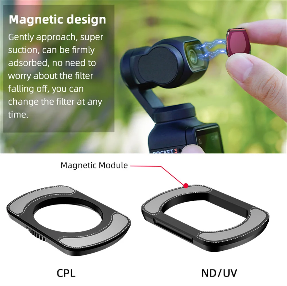 Black Mist Filter For DJI Osmo Pocket 3 MCUV NDPL8/16/32/64 CPL Polar Set Night Star Combo Handheld Gimbal Camera Accessory Kit