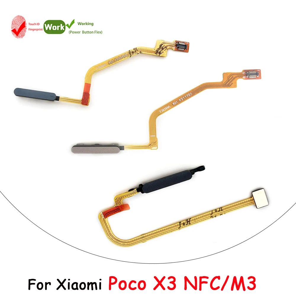 

Fingerprint Flex Cable For Xiaomi Poco X3 NFC / M3 Touch Sensor Connector Ribbon Replacement Part | Fast Shipping