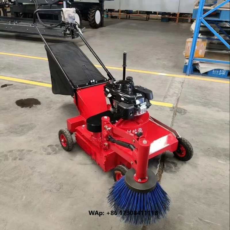 Powered Leaf Sweeper, Commercial Large Leaf Collector, Self-Propelled Lawn Sweeping Machine for Municipal & Landscaping