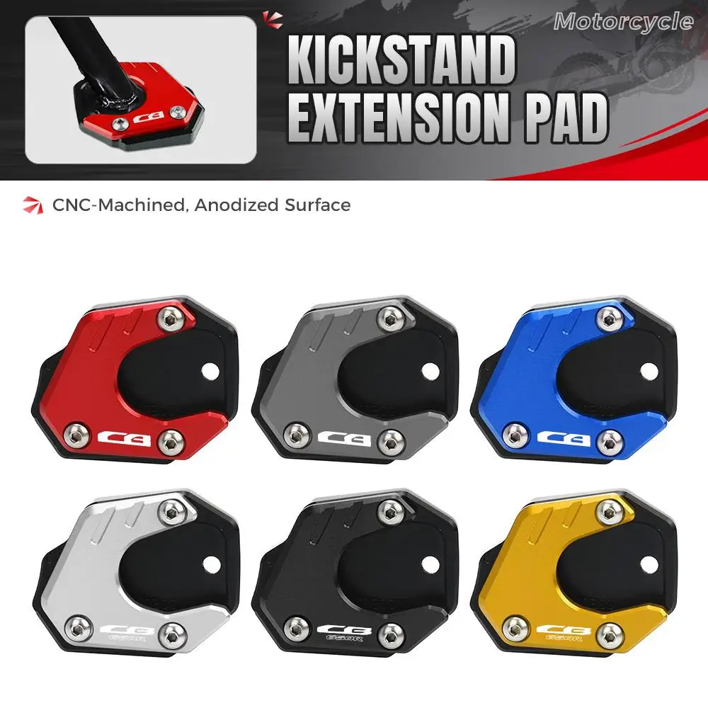 

For HONDA CB125R CB300R CB400X CBR500R CB500F CB500X CBR650R CB650R Kickstand Foot Side Stand Extension Pad Support Plate Stand