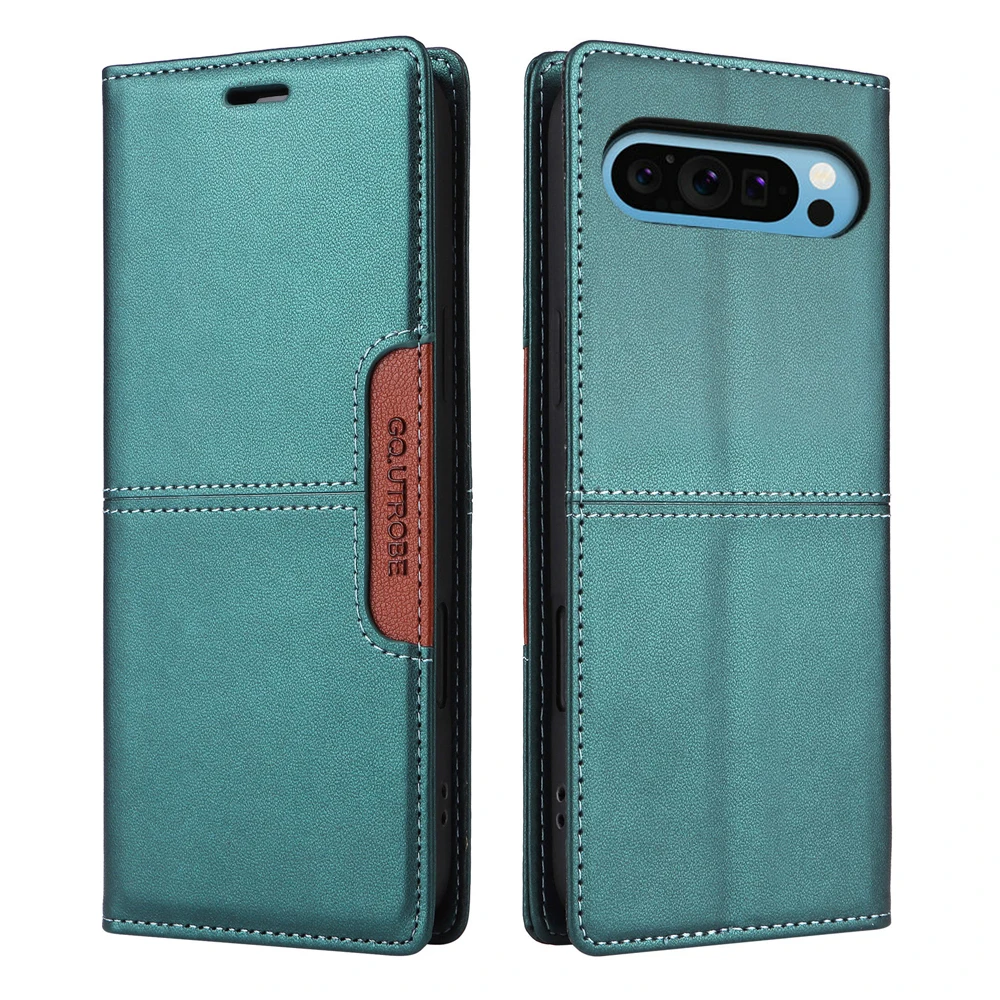 Dla Google Pixel 11 Pro XL 5G LUKSUSOWE Etui Skórzane RFID na Karty, Pokrowiec typu Book Capa Pixel 10 9 Pro XL 10A 9A 8 Pro 7 A 8A 7A z Magnetycznym Zamknięciem