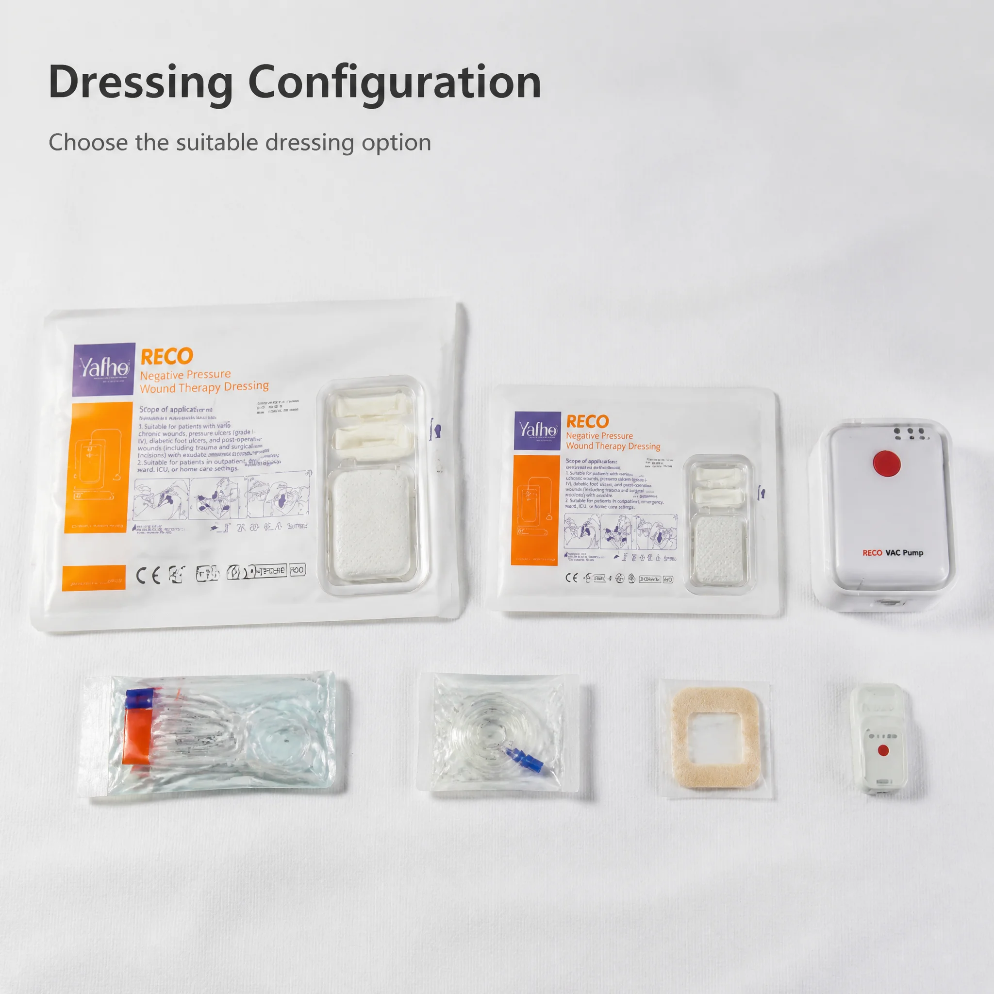 Factory Manufacture Negative Pressure Wound Therapy System with NPWT foam dressing