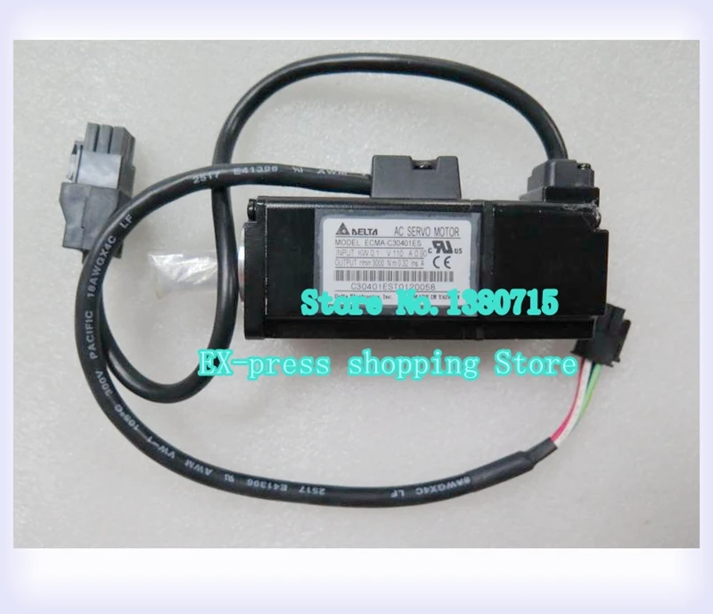 New 220V 100W 0.32NM 3000RPM 40mm ECMA-C30401ES + ASD-A0121-AB AC & Kits 2500ppr