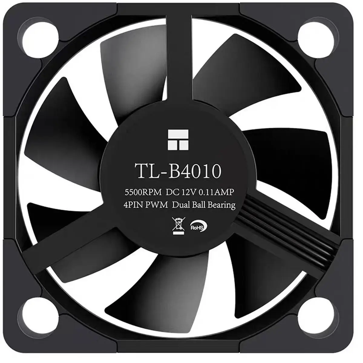 TL-B4010 4CM Computer Case Fan PWM Temperature Control Dual Ball Bearing 5500RPM Shock Absorbing Pad 40x10mm Fan