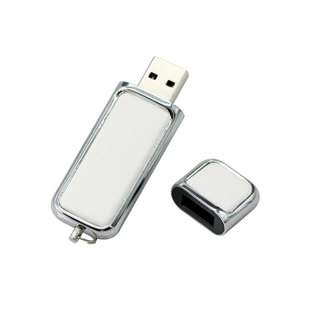 ذاكرة محمولة USB2.0 معدنية من الجلد بشعار مخصص مجاني جديد لعام 2023 ، ذاكرة 2 جيجابايت 4 جيجابايت 8 جيجابايت 16 جيجابايت 32 جيجابايت 64 جيجابايت