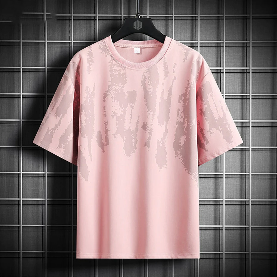 Summer T-shirt Men Plus Size 8XL Short Sleeve Tshirts Fashion Casual Summer Tops Tees Male Big Size