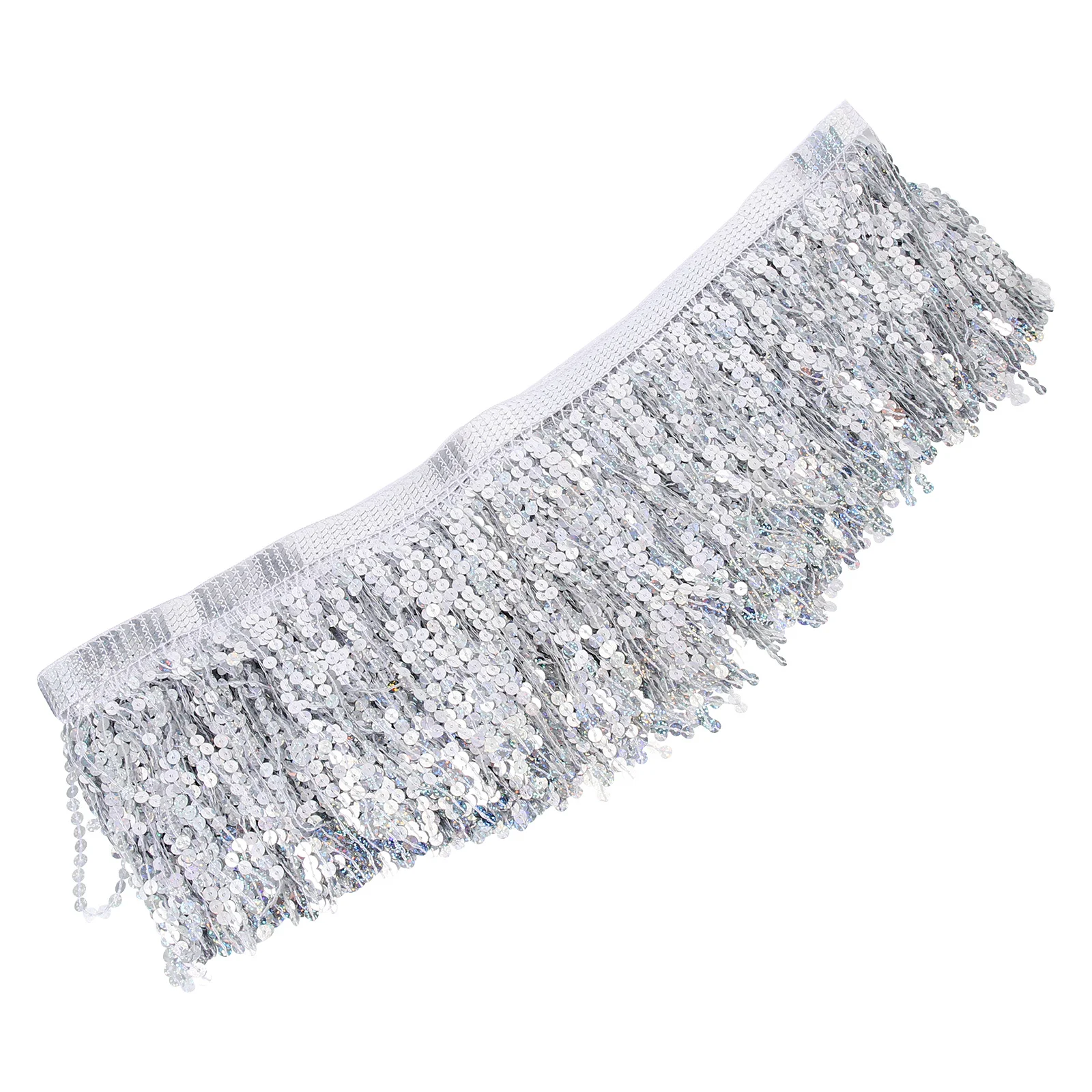 

Multipurpose Sequin Tassel Trim Latin Dance Costume DIY Clothes Decoration Exquisite Craft Durable Polyester Plastic