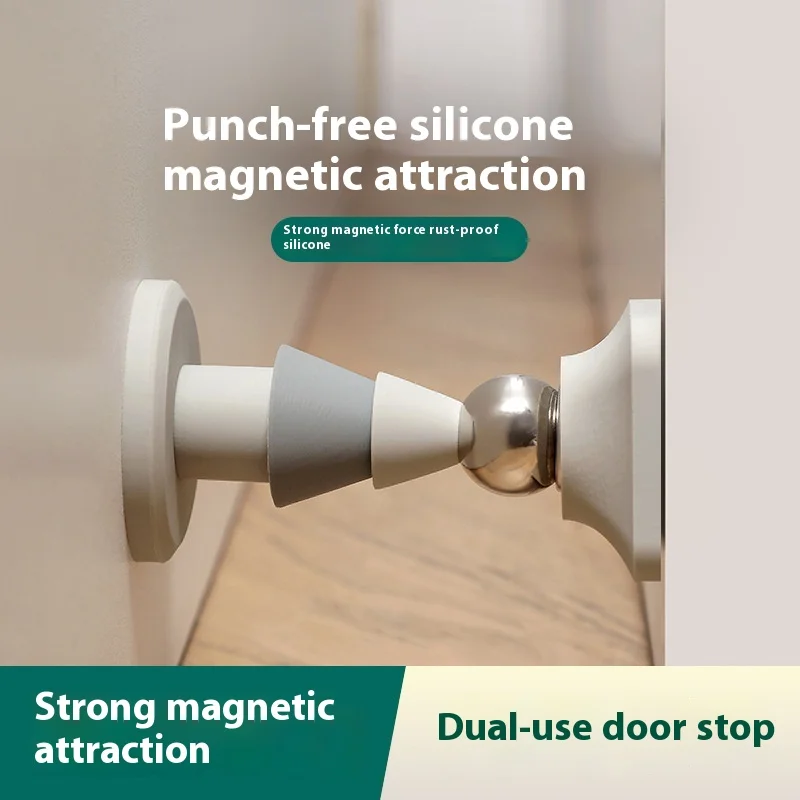 

Силиконовая дверная всасывающая дверная пробка без ударов, силиконовая дверь для предотвращения столкновений, фиксированная, сильная магнитная, немая дверь, сенсорная всасывающая грунтовка