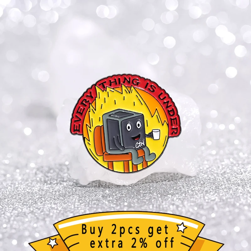 Every Thing Is Under Creative Ctrl Computer Shortcut Keys Terminology Enamel Pin Lapel Badge Brooch Backpack Wholesale Gift