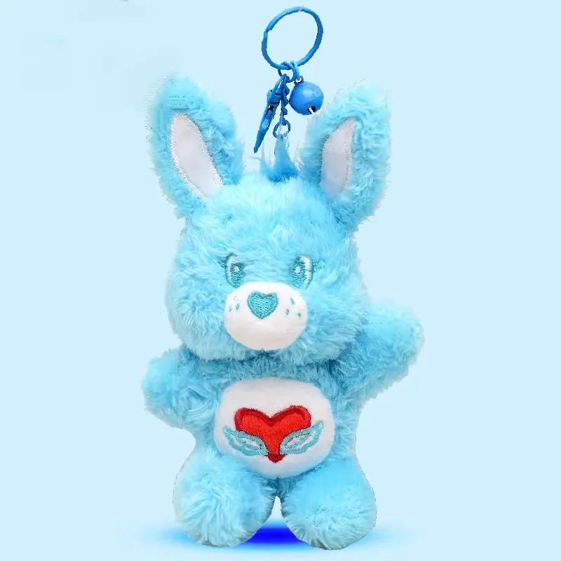Kawaii Anime New Care Bears Ciondolo giocattolo di peluche Y2K Moda Cartoon Arcobaleno Orso Peluche Borsa Portachiavi Ciondolo Regalo per gli amici