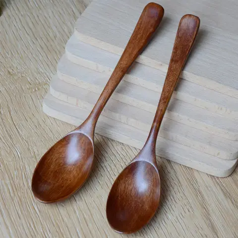 대나무 나무 숟가락, 주방 조리기구 도구, 수프 티스푼, 키친 케이터링