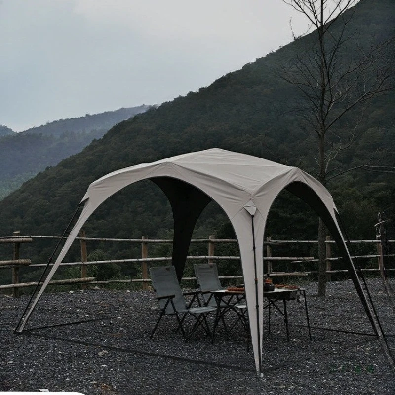 Automatic quick opening, no need to build vinyl camping sunscreen awnings