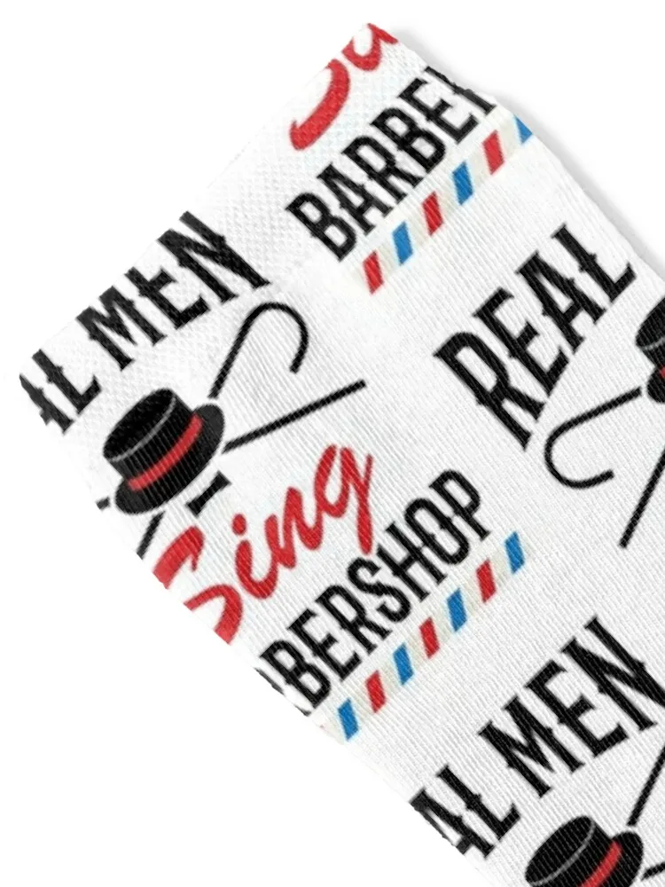 Real Men Sing Barbershop Singer Quartet Harmony Singing Socks