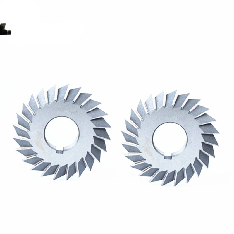 HSS end mills white steel V - double angle milling cutter 30 / 45 / 90 / 60 degree 60mm - 100mm helical gear for cnc machine