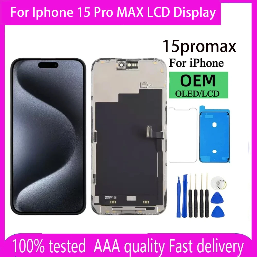 incell For Iphone 15 Pro MAX LCD Display Touch Screen Sensor Replacemeent Digitizer Assembly For Iphone 15 ProMAX A2849 A3105