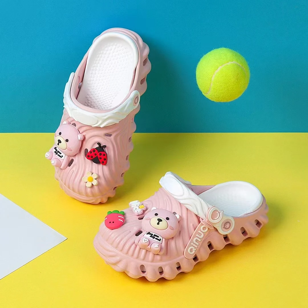 Children Garden Shoes Cute EVA Cartoon Beach Sandals Babies Summer Slippers High Quality Soft Kids Outdoor Slippers Flip Shoes