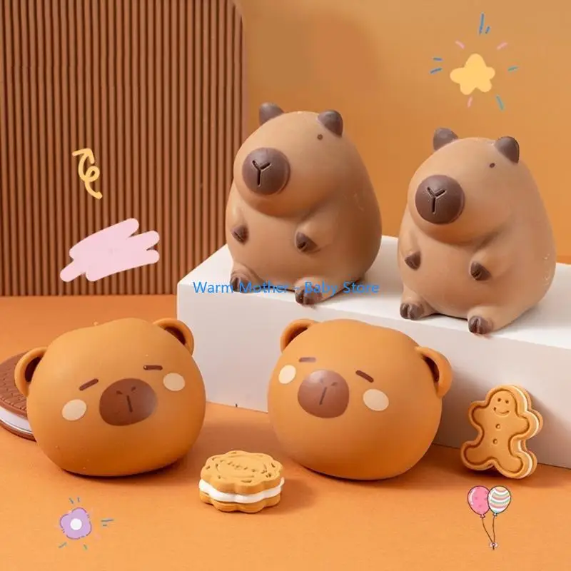 

Cartoon Capybara Stretchy Anxiety TPR Toy Novelty Stress Relief Adult Office Toy 57QE