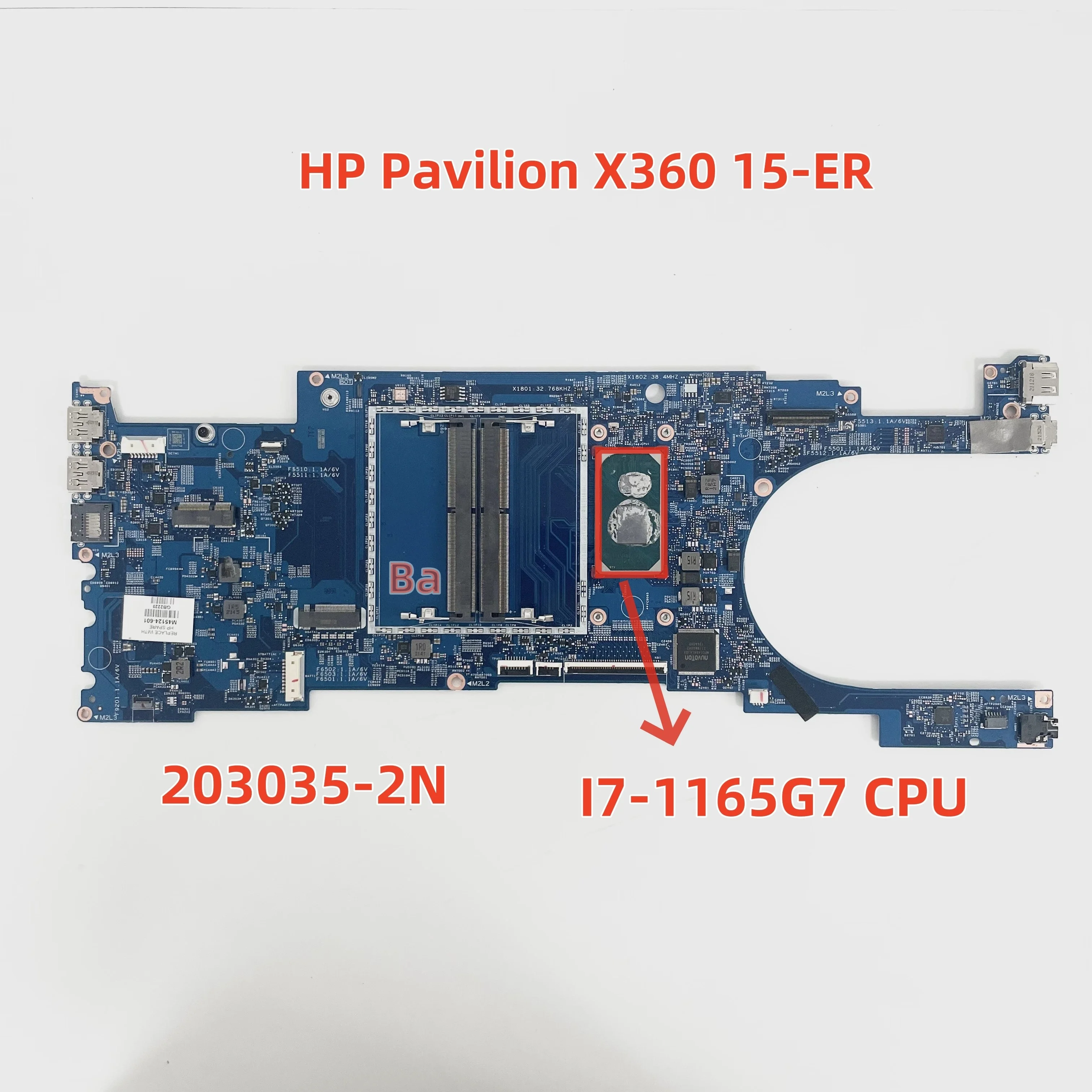 

Hp Pavilion X360 15-дюймовая материнская плата для ноутбука 203035-2N, процессор: 7505, 100% тестирование качества
