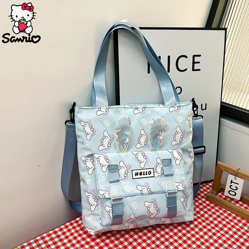 Sanrio Crossbody Bag Cinnamoroll Shoulder Bag Kuromi Makeup Pouch My Melody Storage Schoolbag Hello Kitty Pochacco Bagpack Girl