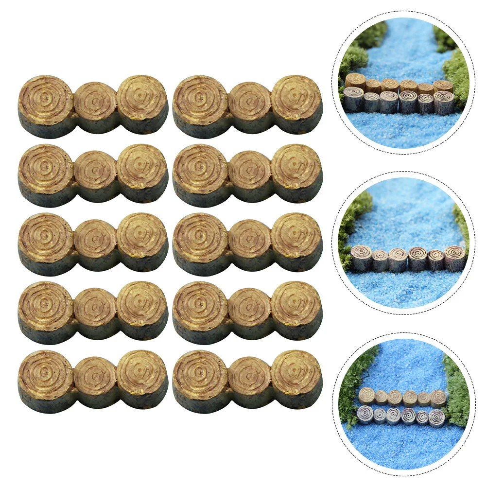 

10Pcs Resin Pier Bridge Decor Mini Landscape Ornament Durable Realistic DIY Garden Bonsai Micro Landscape Desktop Home
