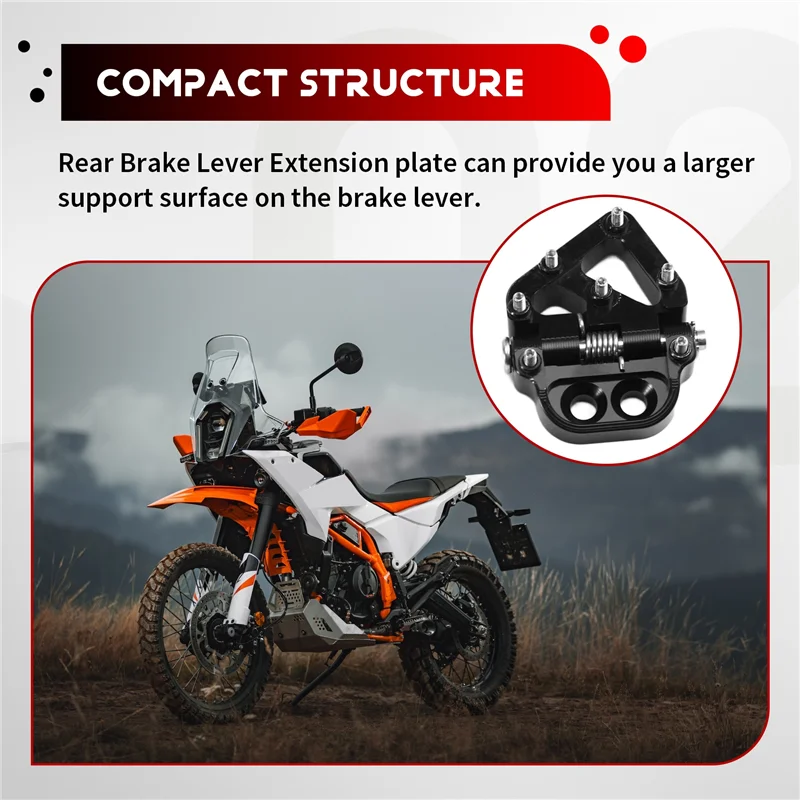 

Практичная складная задняя педаль тормоза для мотоцикла Duke 690 790 890 390 690 1290, расширение тормозного рычага Adventure