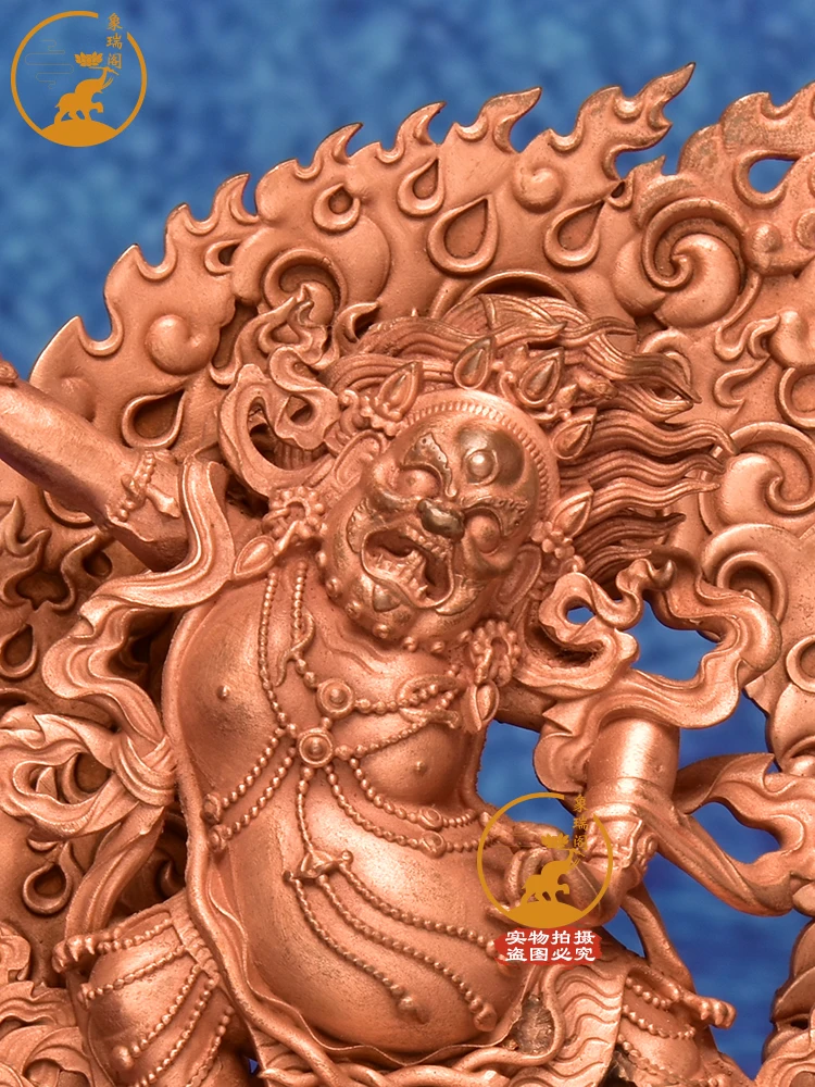 Like Ruige pure copper ancient tantric King Kong hand Buddha statue Tibetan trend to household bronze ornaments.