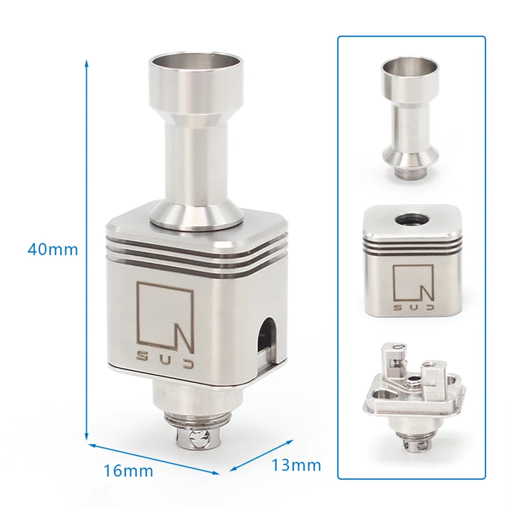 

SXK SUD Style RBA Bridge By Ennequadro Mods BB Vapeshell For Billet / BB / Boro Tank 316SS Airflow Pins SXK TANK/mission Xv