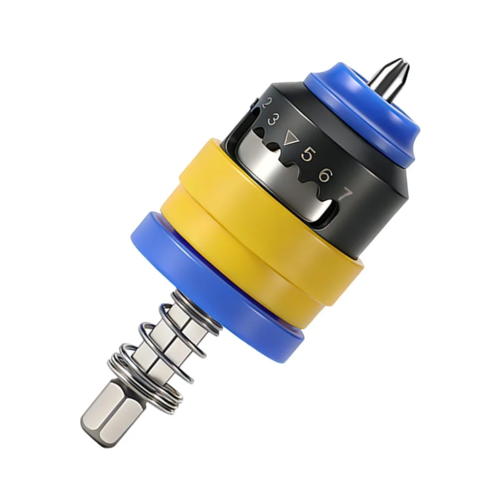 

Bit Clutch 2mm To 8mm Adjustable Depth Limit Magnetic Screwdriver For Electric Drills Replacement Bit Clutch With Anti-Slip Grip
