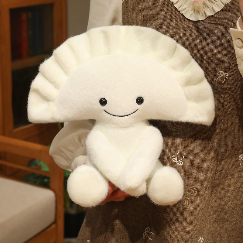 Hot Cute Polish Dumplings Plush Toy Delicious Food Pillow Bedhead Sofa Bedroom Cushion Dormitory Bed Backrest Gift For Friend