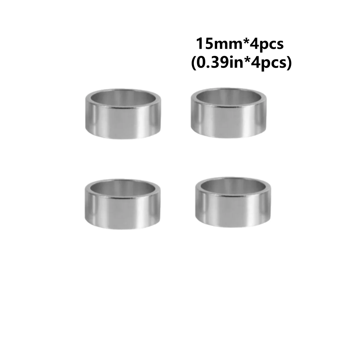 4PCS Kit Fahrrad Headset Spacer 5MM 10MM 15MM 20MM Fahrrad Lenker Vorbau Spacer 28,6 MM Aluminium Legierung Headset Vorbau Spacer Set – Detail 14