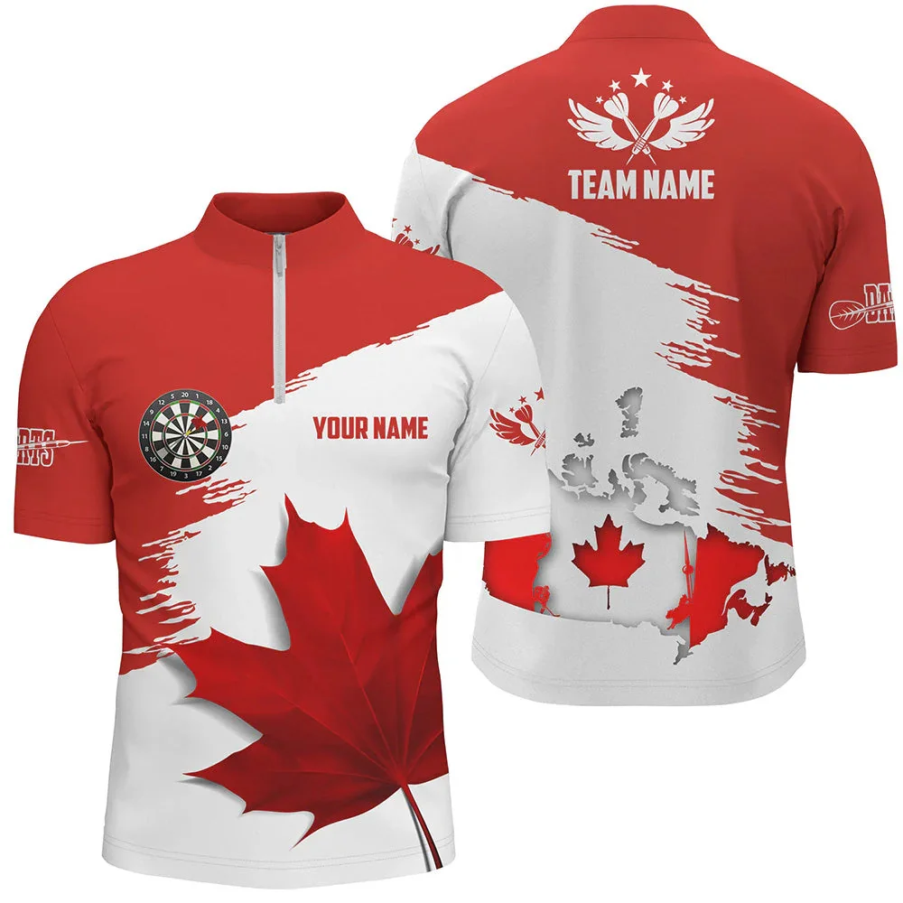 PLstar Cosmos' new personalized 3D printed red dart pattern polo shirt, unisex, casual team throwing sports series -15